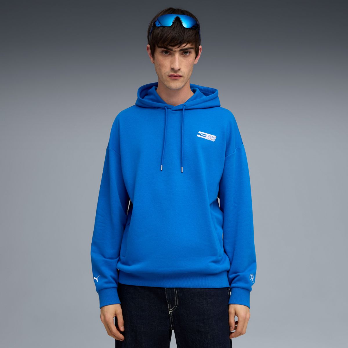 紀念帽T 賽道藍 